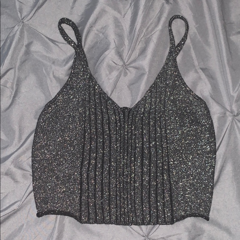 Shein Sparkly Crop Top